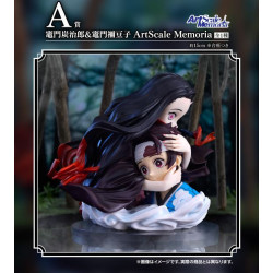Kamado Tanjiro & Kamado Nezuko ArtScale Memoria - Ichiban Kuji The Connected Trail - Kimetsu No Yaiba